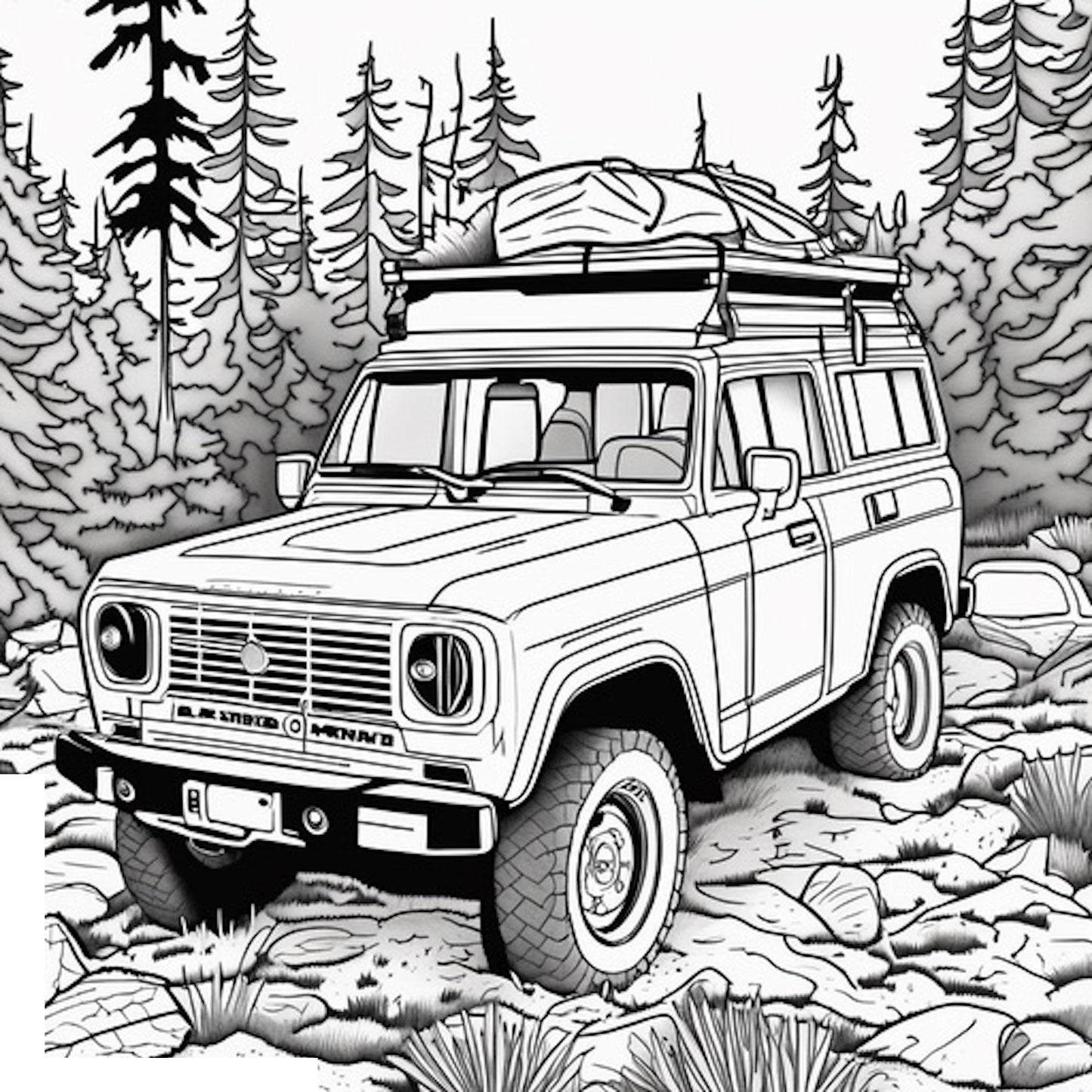 AI Offroad Coloring Book