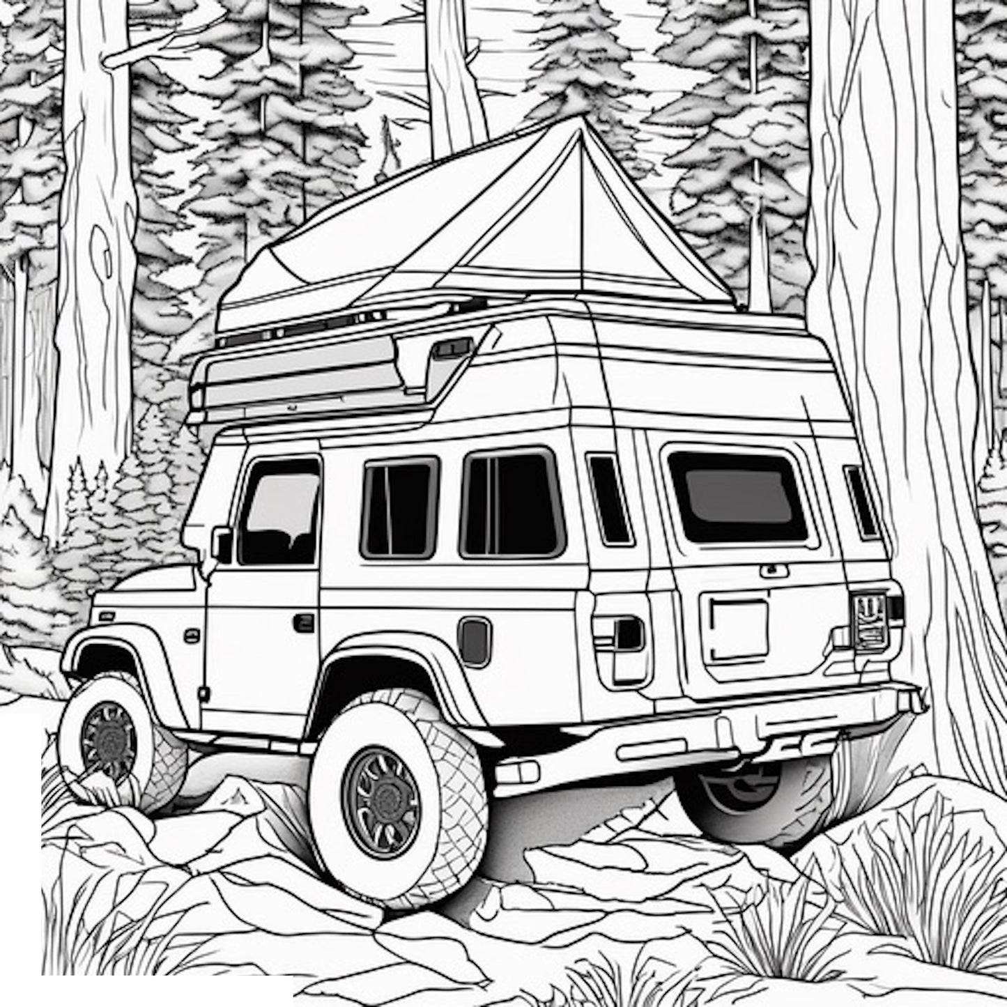 AI Offroad Coloring Book