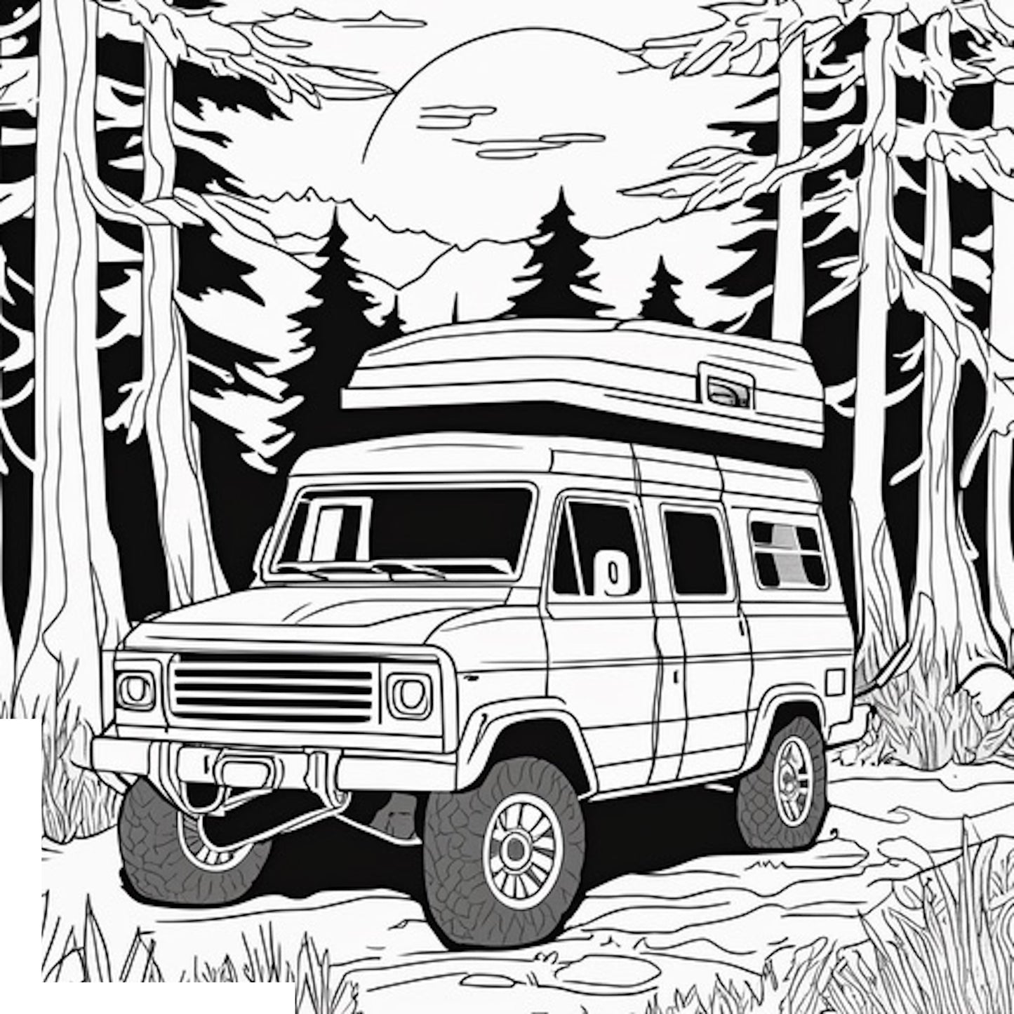 AI Offroad Coloring Book