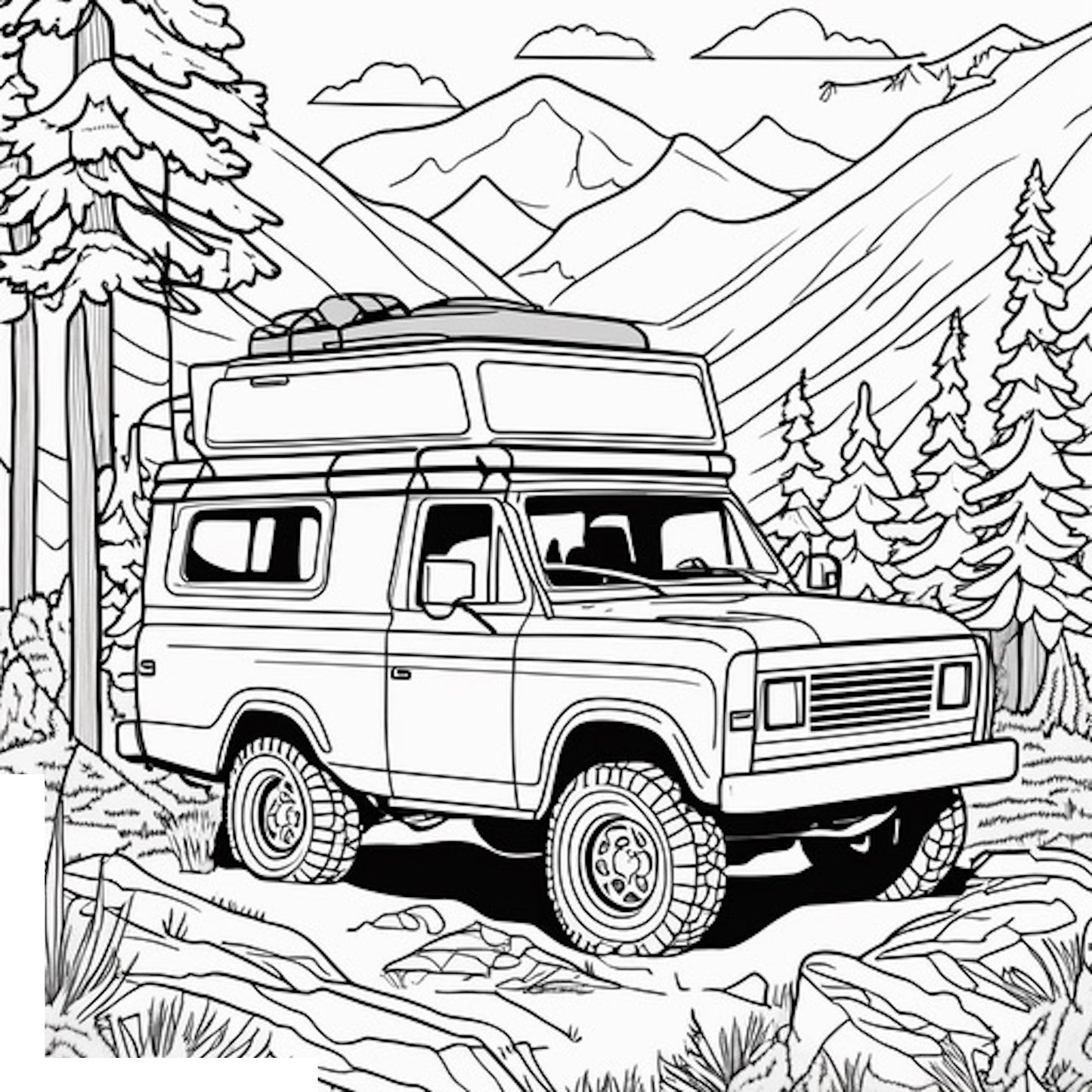 AI Offroad Coloring Book